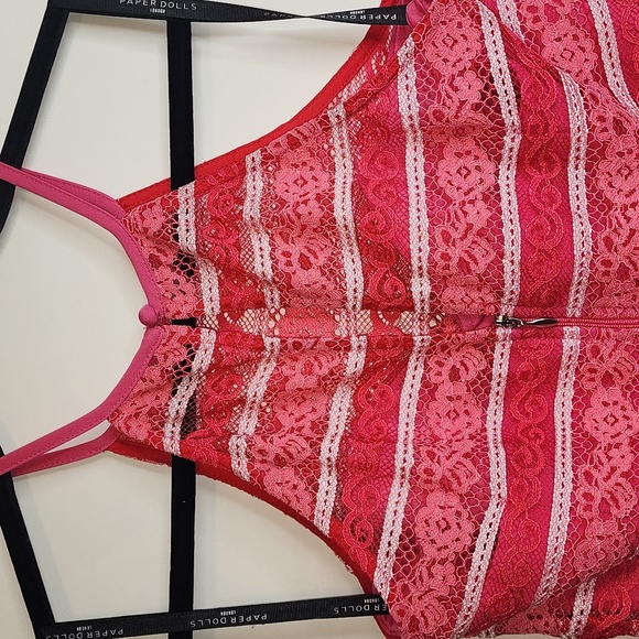 ASOS Petite Paper Dolls Pink Midi Dress sz 8 - Picture 6 of 16